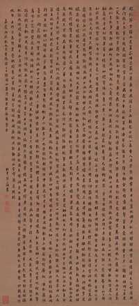 翁方纲 1796年作 楷书 立轴